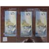 Image 2 : Lot of 3 Consecutive Serial Number 2006 $5 notes. Jenkins-Dodge signatures. AOR Prefix. Serial Numbe