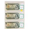 Image 1 : 3 (1973- $1.00 bills- 2 different kinds of replacement bills &1-regualr serial number