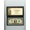 Image 2 : 2003 USA $2 bill- "gold " plated