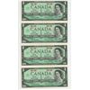 Image 2 : 10 - 1967 Canadian Centennial 1 dollar bills - Beattie/Rasminsky - No Serial #'s - near UNC