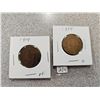 Image 1 : Lot of 2 Canada large pennies 1¢ 1914 & 1915