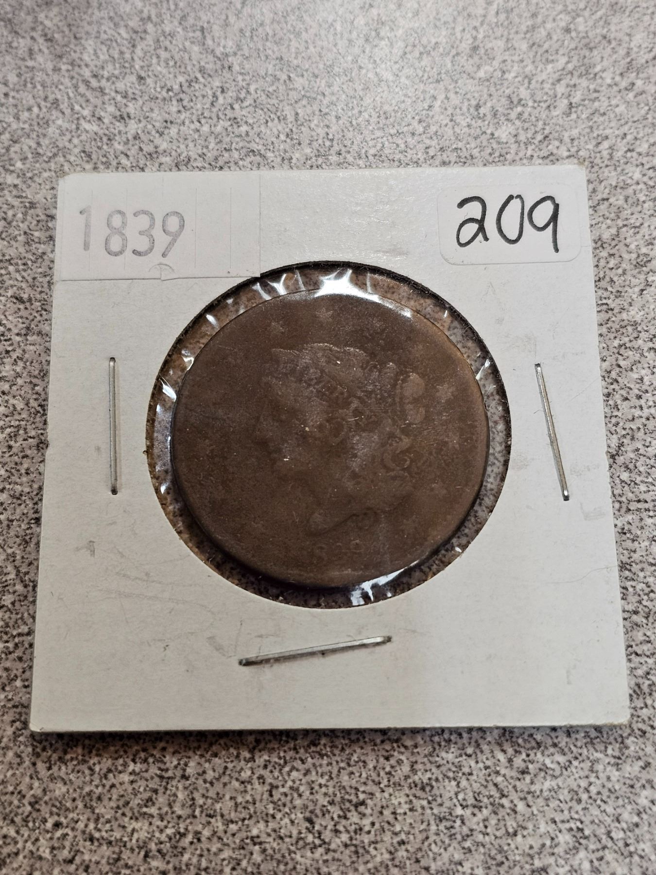 Project 1839 1839 USA 1¢ - Schmalz Auctions