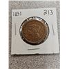 Image 1 : 1851 USA 1¢ one cent