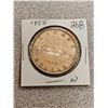 Image 1 : 1955 Canada silver dollar $1.00