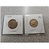 Image 1 : Lot of two Buffalo nickels - 1926 and unknown