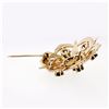 Image 5 : Antique Victorian 14k Gold 1.50 ctw Garnet & Pearl Open Round Brooch Pin Pendant