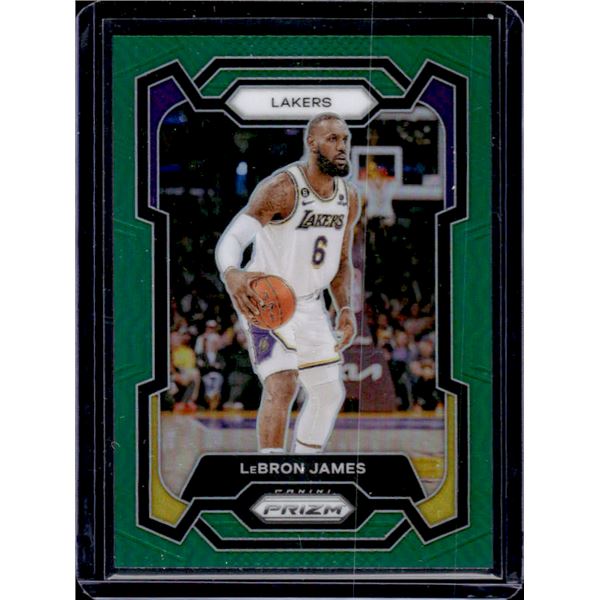 Lebron James Green Prizm 2023-24 Panini Prizm #63