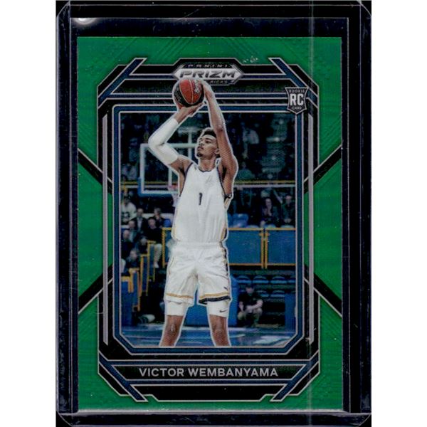 Victor Wembanyama Green Prizm Rookie Card 2023 Panini Prizm Draft Picks #2