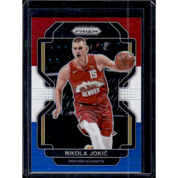 Nikola Jokic Red White Blue Prizm 2021-22 Panini Prizm #32
