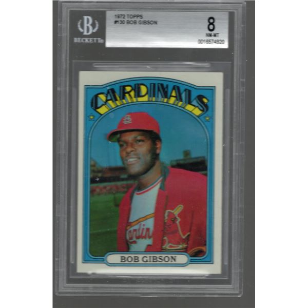 1972 Topps Bob Gibson #130  Beckett Grade 8