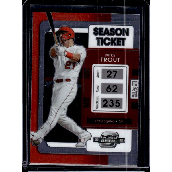 Mike Trout 2022 Panini Chronicles Contenders Optic #5