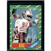 Image 1 : Jerry Rice Rookie Card 1986 Topps #161