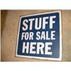 Image 1 : Metal Sign-"Stuff For Sale"