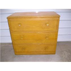 3 Drawer wood chest