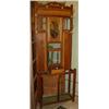 Image 1 : Hall tree w/beveled mirror.