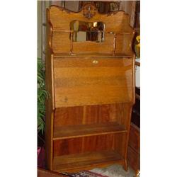 Solid Oak drop front secretary