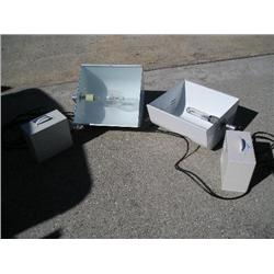 Two Hydrofarm grow lights