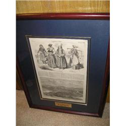 Framed Harpers Weekly Journal Ad