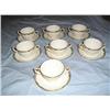 Image 1 : Coalport Cream Soup Cups w/Saucers