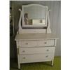 Image 1 : White solid wood dresser