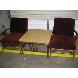 Ficks Reed Co. Chair w/table