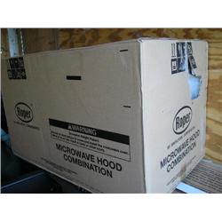 New in box-Roper microwave w/vent hood.