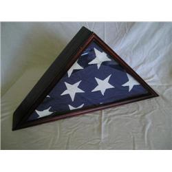 Flag in glass case
