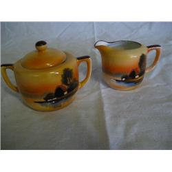 Noritake cream and sugar