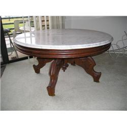 Marble top Mahogany Coffee Table