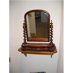 Barley Twist Mahogany mirror