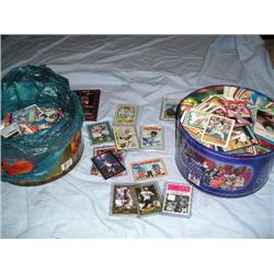 Two tins FILLED w/sports cards