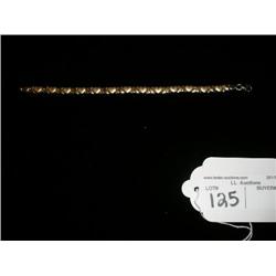 10 kt. Gold bracelet w/hearts