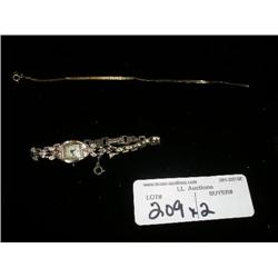 14 kt. Gold bracelet & Bulova watch.