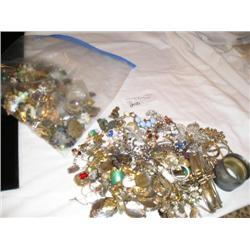 Large bag of assorted jewelry.