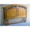 Image 1 : Queen size pine headboard