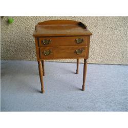 2 drawer maple nightstand