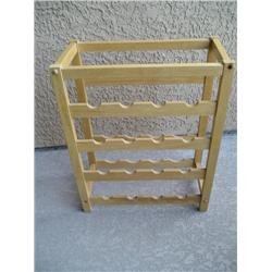 Solid wood wine rack