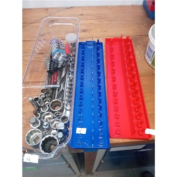 Assortment Of Sockets, Drill Bits And More