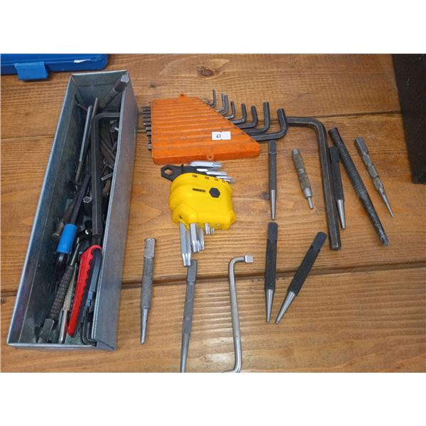 Assortment Of Allan Keys And Punches