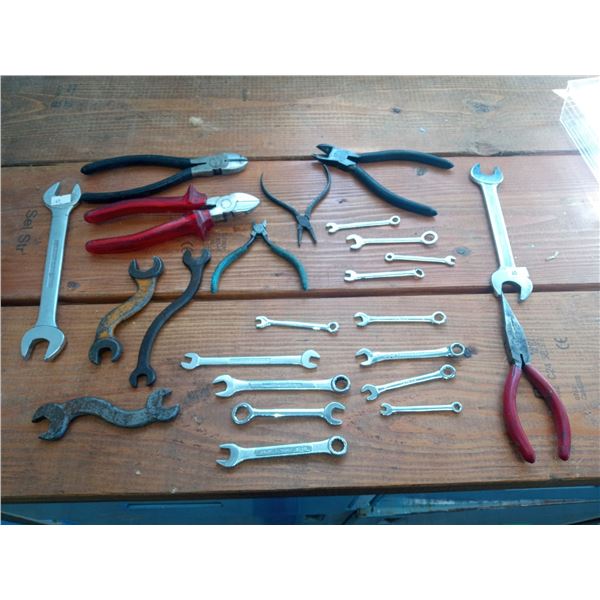 Assortment Of Pliers and Wrenches