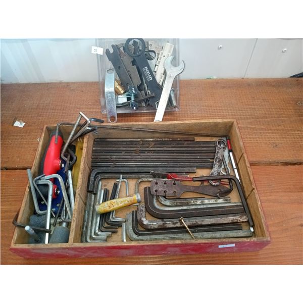 Assortment Of Allan Wrenches And Other Various Tools