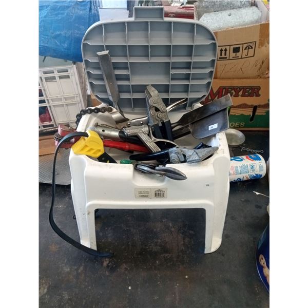 Stool And Assorted Tools