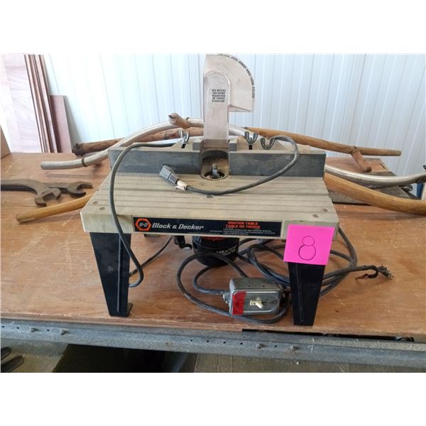 Black & Decker Router & Router Table - Beck Auctions Inc.