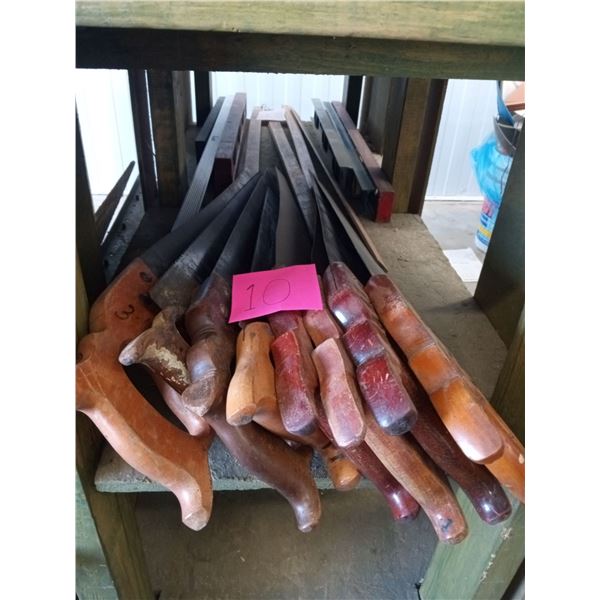 Large Assortment Of Hand Saws