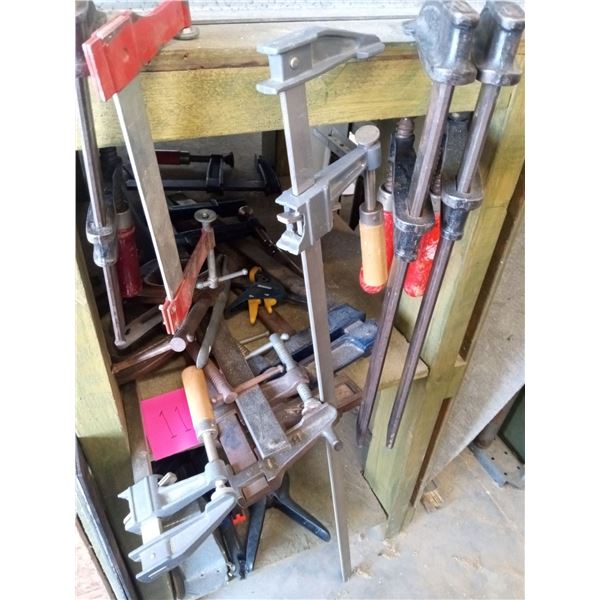 Large Assortment Of Clamps