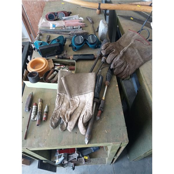 Assorted Welding And Soldering Supplies