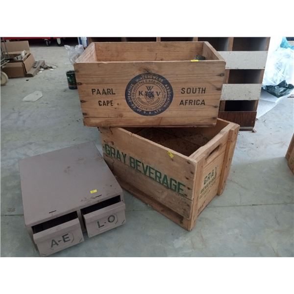 Antique Wood Crates