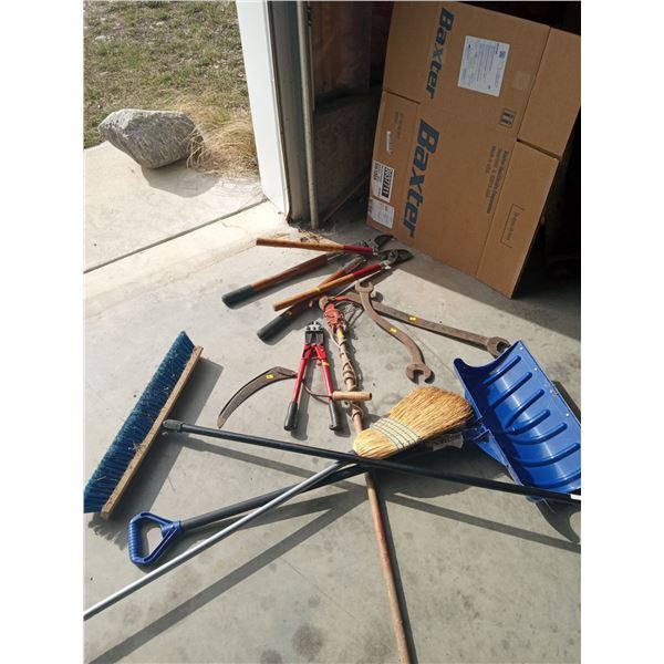 Assorted Tree Trimming Tools And More