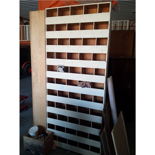 Wooden Sorting Shelving Unit 40L x 8W x 96T