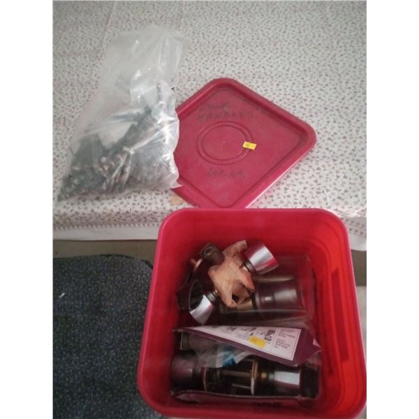 Assortment Of Door Handles And Hardware
